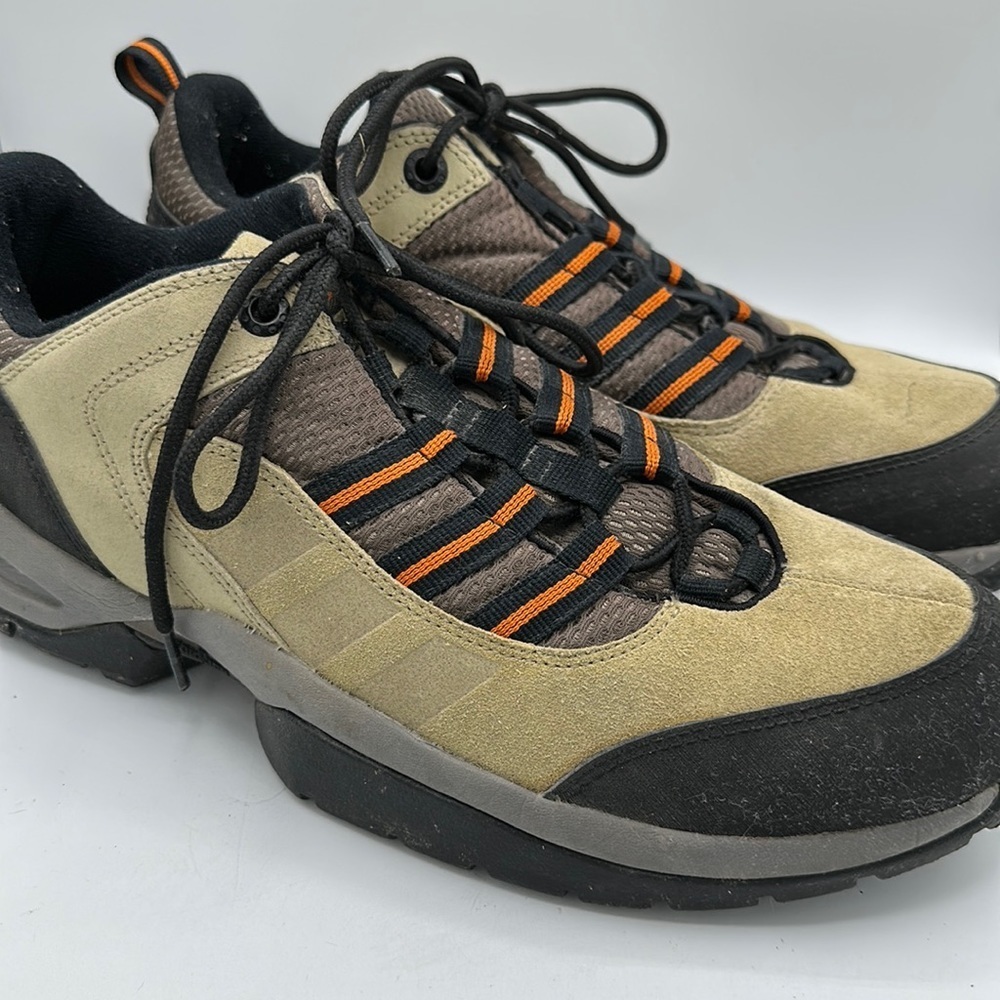 Adidas Ridgecone men’s TorSion leather Adiprene sole hiking shoes, size 10